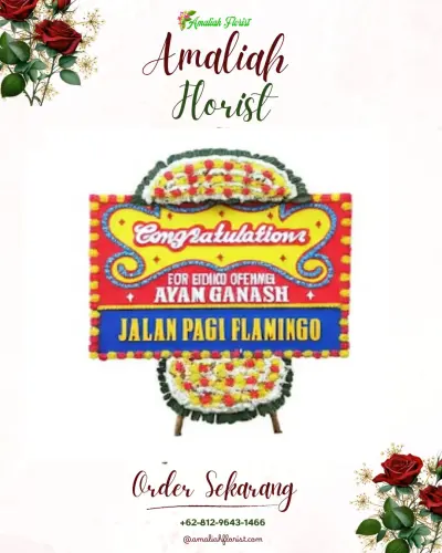 Bunga Papan Congratulation di Salahuddin